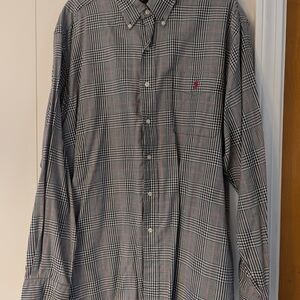 Classic Black and White Checkered Men's Shirt
